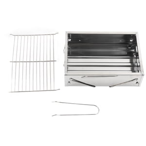 TICFOX Outdoor Barbecue Grill Portable Foldable Charcoal Stainless Steel BBQ Grill for Outdoor Picnic Camping Cooking Outdoor Grill