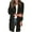 Black, variant on Fesfesfes Blazer Coat for Women Fall Winter Long Sleeve Solid Blouse Bow-Knot Sweater Tops Sale Items