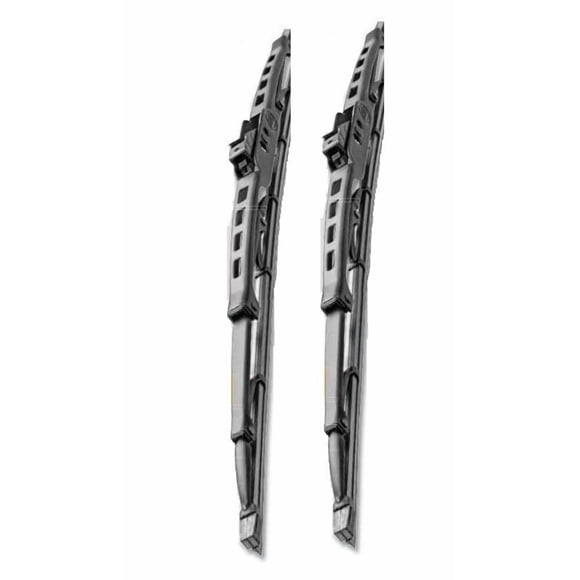 Hella Windshield Wiper Blade 858083821 19 Inch/21 Inch; Conventional Style; Steel Frame; Natural Rubber Blade; Black; Standard; Set Of 2; With Pre Attached Universal Adapter; For J-Hook Applications