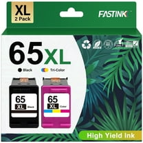 65XL Ink Compatible for HP 65 Ink Cartridges for HP 65 Ink Cartridge Combo Pack  ( Black, Tri-color)