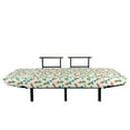 thumbnail image 3 of Easter Futon Couch, Orange Carrots Colorful Eggs and Dots in Cartoon Style Fresh and Healthy Bunny Food, Daybed with Metal Frame Upholstered Sofa for Living Dorm, Loveseat, Multicolor, by Ambesonne, 3 of 4