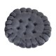 thumbnail image 5 of Cojín con forma de galleta perfecl decoración del hogar cómodo y moderno para el suelo Gris oscuro, 5 of 8