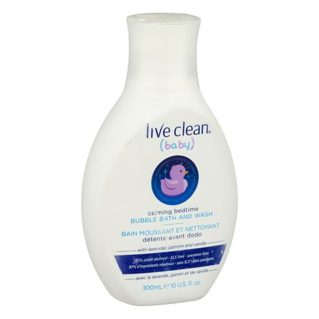 Live Clean Baby Calming Bedtime Bubble Bath and Wash, 10