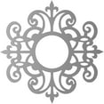 thumbnail image 4 of 20"OD x 6 1/2"ID x 1/2"P Dijon Architectural Grade PVC Pierced Ceiling Medallion, Antiqued Warm Silver, 4 of 6