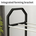 thumbnail image 3 of 4-Tier Metal Frame Shoe Rack - Space-Saving Bedroom/Closet Organizer with Ventilated Shelves, 3 of 7