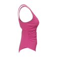 thumbnail image 6 of WREESH Womens One Piece Swimsuits Fashion Solid Color Antistripe Slim High Waist Bikini Swimsuit Sleeveless Bathing Suits Hot Pink, 6 of 9