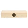 thumbnail image 1 of Craft Case Organizer Unfinished Wooden Box Keepsake Box Rectangular Stationery Box Rustic Wooden Boxes Wooden Box Hinged Lid, 1 of 3