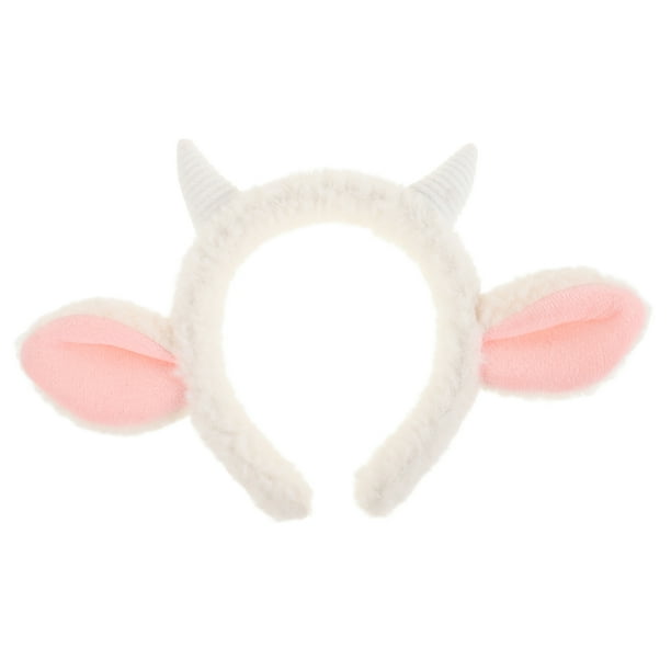 Bonita diadema con orejas de cordero, orejas de oveja de peluche, diadema con orejas de animales, diadema con orejas de oveja de dibujos animados, decoración, bonita diadema con orejas de oveja