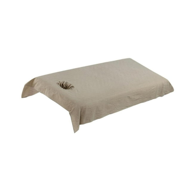 Thinsony Housse de Table de Massage en Coton Réutilisable et Lavable Coussin Lit Kaki 80 cm 1 Ensemble