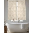 thumbnail image 5 of Beige Baroque Sheer Curtains 72 Inch Length 2 Panels Set, Retro Farmhouse Abstract Scroll Floral Voile Window Treatment Rod Pocket Curtains Sheers Drapes for Bedroom/Living Room/Kitchen 52"x72"x2, 5 of 7