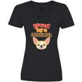 thumbnail image 3 of Inktastic Chihuahua Dog Lover Women's V-Neck T-Shirt, 3 of 5