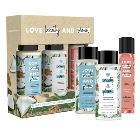 Love Beauty And Planet 3-Pc Gift Set Volume And Bounty (Shampoo, Conditioner, Dry Shampoo) ($14.75 Value)
