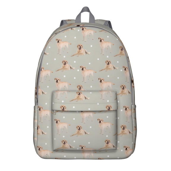 Labrador Dog Backpack for School,Cute School Bag,Schoolbag with Adjustable Shoulder Straps & Padded Back,15.7"x11.8"x5.5"
