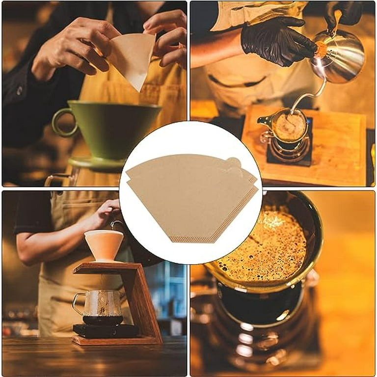 200 120 40PCS Coffee Filters Cone Paper Disposable Coffee Filters Cone Paper Fit for Drip Coffee Maker