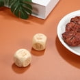 thumbnail image 3 of Wood Food Dice for Playing with Compact Design and Multiple Options 2 Pcs Multi Color, 3 of 9