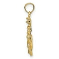thumbnail image 2 of 14K Yellow Gold Charm Pendant Men'S 24 mm 8 Small Anchor With Wheel, 2 of 4