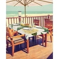 thumbnail image 2 of nqOlkjepod Floral Lemon Outdoor Tablecloth with Umbrella Hole & Zipper, Watercolor Country Plant Yellow Green Rectangle Table Cover 54x80 Inch, Dining Waterproof Table Cloth Protector for Patio, 2 of 7
