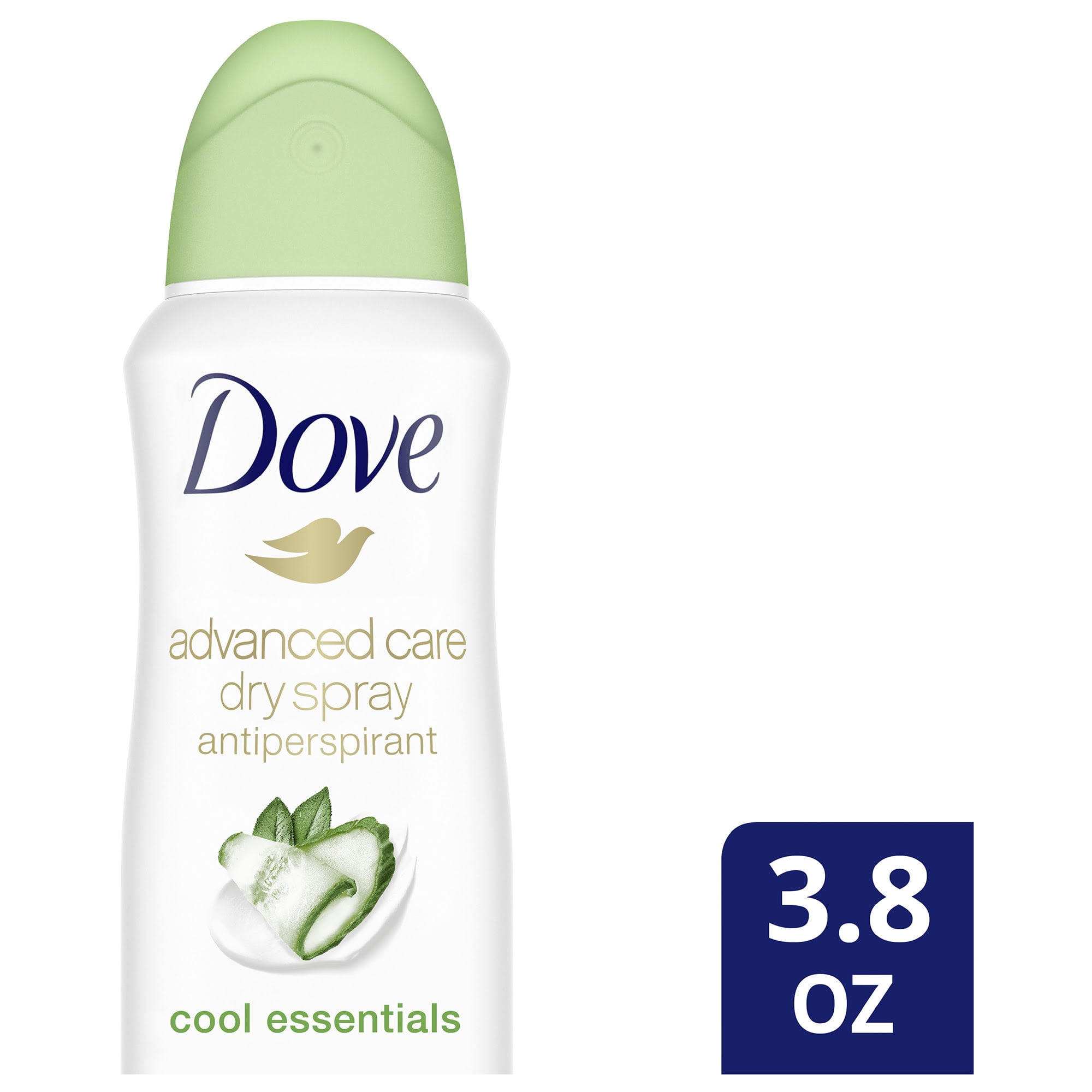 tempereret Årvågenhed skyde Dove Advanced Care Dry Spray Cool Essentials Antiperspirant Deodorant, 3.8  oz - Walmart.com