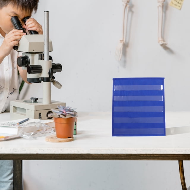 FOMIYES Chart De Bolsillo De Azul Estable Con Bolsillos Versátiles Para Notas Y Tarjetas