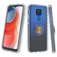 thumbnail image 3 of for LG Motorola Moto G Play 2021 Ring Kickstand Full Body Built In Screen Protector Clear Phone Case PU Shock Bumper Scratch Guard Skin Wrap Slim Cover, 3 of 4