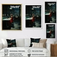 thumbnail image 4 of Designart "By Edward Masterpiece Nighthawks wall art V" Masterpiece Floater Framed Canvas Art Print, 4 of 7