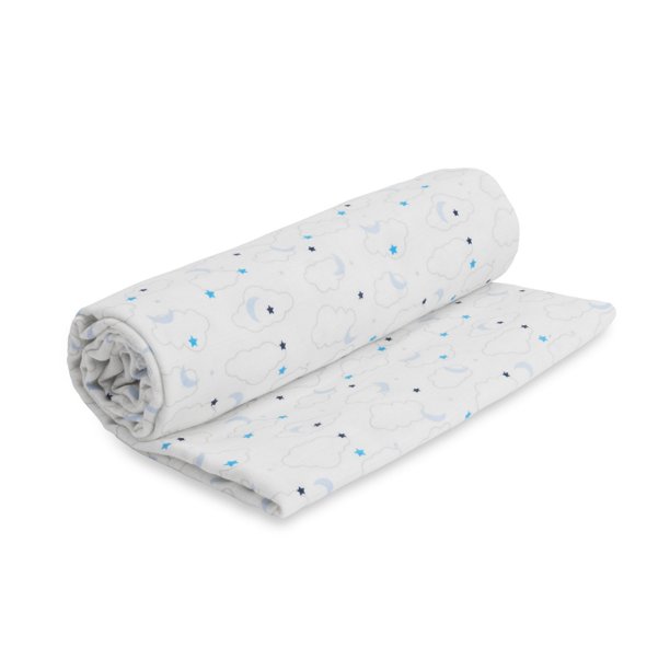 Under The Nile Organic Cotton Baby Boy Blue Starry Night Print Muslin