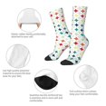 thumbnail image 3 of KLL Colorful Geometric Print Cool Socks Men's Women's Crew Socks Funny Crazy Novelty Stockings, 3 of 6