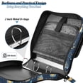 thumbnail image 4 of FORMRS Zipper Binder with Shoulder Strap 2-inch Ring 500 Sheet Capacity File Bag, Blue Fireflies Pattern, 4 of 5