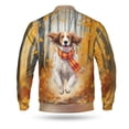 thumbnail image 2 of Welcome Fall English Setter Strolling Through the Autumn Maple Forest All Over Print 3D Baseball Jacket Dog Lover Bomber Jacket Softball - 12012, 2 of 6