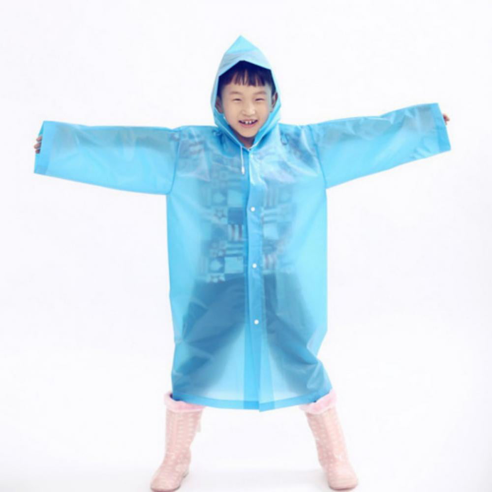 Kids Raincoat Boys Girls Rain Jacket Hooded Dinosaur Poncho Waterproof Coat Outdoor Sports 2-12Years 