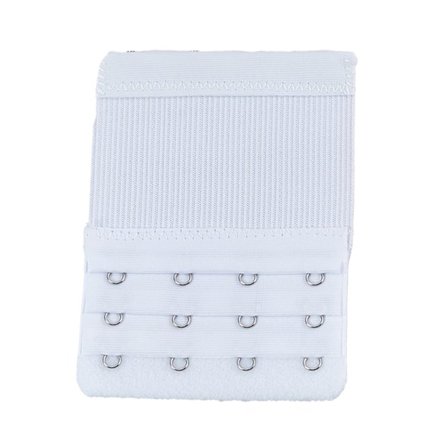 Sonducket Extensores de sujetador con correa de extensión, 3 filas, 4 ganchos, accesorios ajustables, lencería elástica, accesorios de Accesorios de disfraces blanco