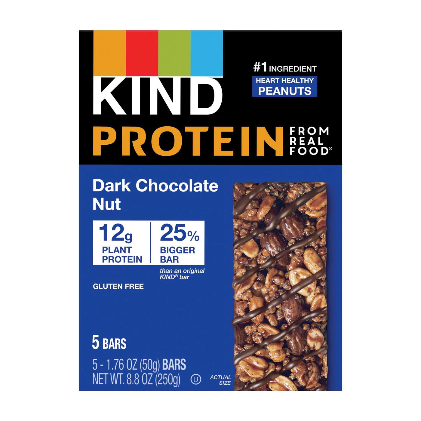 Pack of 2 - Kind 12g Protein Bars - Dark Chocolate Nut 5 ct