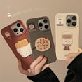 thumbnail image 2 of Suitable for Apple 16 mobile phone case 15 promax fun gourmet chips iphone 14 three-dimensional 13 Korean 12 silicone, 2 of 8