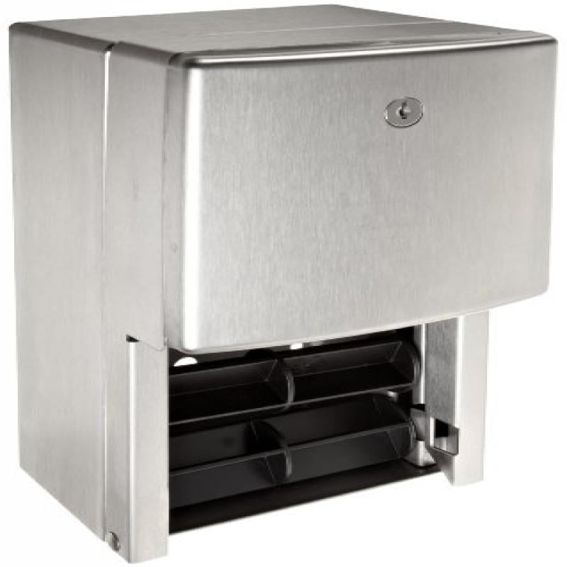 B Bobrick 2888 Stainless Steel 2Roll Tissue Dispenser 6 1/16 x 5 15/16