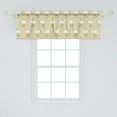 thumbnail image 2 of Ambesonne Egret Valance Pack of 2, Leg Standing Heron Birds, 54"X18", Eggshell Fawn, 2 of 3