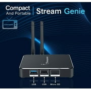 StreamGenieTV 2.0 Stream Box by FreeStream, with Dual WiFi Antenna and Remote, with Newest StreamGenie 2.0 Software