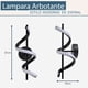 thumbnail image 2 of Arbotante Espiral Moderno Negro, 2 of 4
