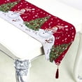 thumbnail image 2 of Camino de mesa bordado de Navidad para decoraciones de mesa de comedor de fiesta de Navidad Irfora Corredor de escritorio, 2 of 7