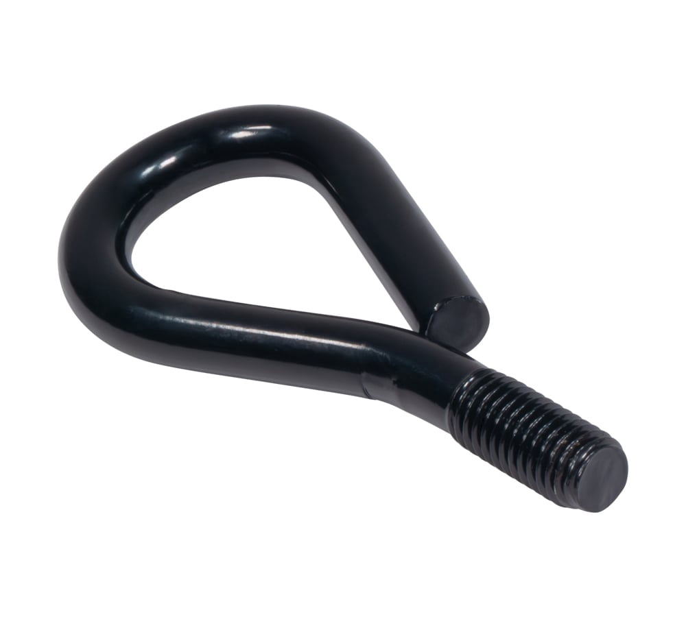20 Pack 18 inches Spiral Shed Anchor Kit w/ Removable Eye Bolt - Steel Black Earth Auger Tent Stakes Heavy Duty Ground Screw Anchor for Securing Tents, Canopies, Tarps, Swing Sets