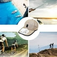 thumbnail image 5 of Bxaolu Outdoor Hat with Solar Fan, Fan Mesh Hat for Woman, Solar Powered - USB Charging Summer Cooling Hats with Built in, Sun Protection for Outdoor Beach Travel, Beige, 5 of 6