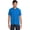 Blue Tile, variant on Men's Solid Pique Polo With Small Pony Polo Shirt, Pink Sunset Heather, Medium