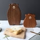 thumbnail image 2 of Tabla de madera para cortar pan con forma de oso, bonita tabla de cocina de nogal negro, marrón, 2 of 4