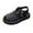 Black_1, variant on Godom Girls Sandals Soft Closed Toe Princess Flat Shoes Summer Sandal for Toddler Little Big Kid