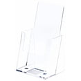 thumbnail image 1 of Plymor Clear Acrylic Tri-Fold Paper/Brochure Literature Holder (for Countertop), Fits 4" Wide Items, 1 of 3