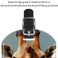 thumbnail image 4 of Square 2Pack PU Leather Giraffe Cruise Luggage Tag with Privacy Cover and Name ID Tag for Travel Handbags Backpacks Luggage Tags, 4 of 6