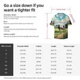 thumbnail image 5 of Balery Prairie Pasture Cow Camisa Casual de Manga Corta con Botones para Hombre, Texturizada, Estilo Cubano, para Playa, Verano-Small, 5 of 5