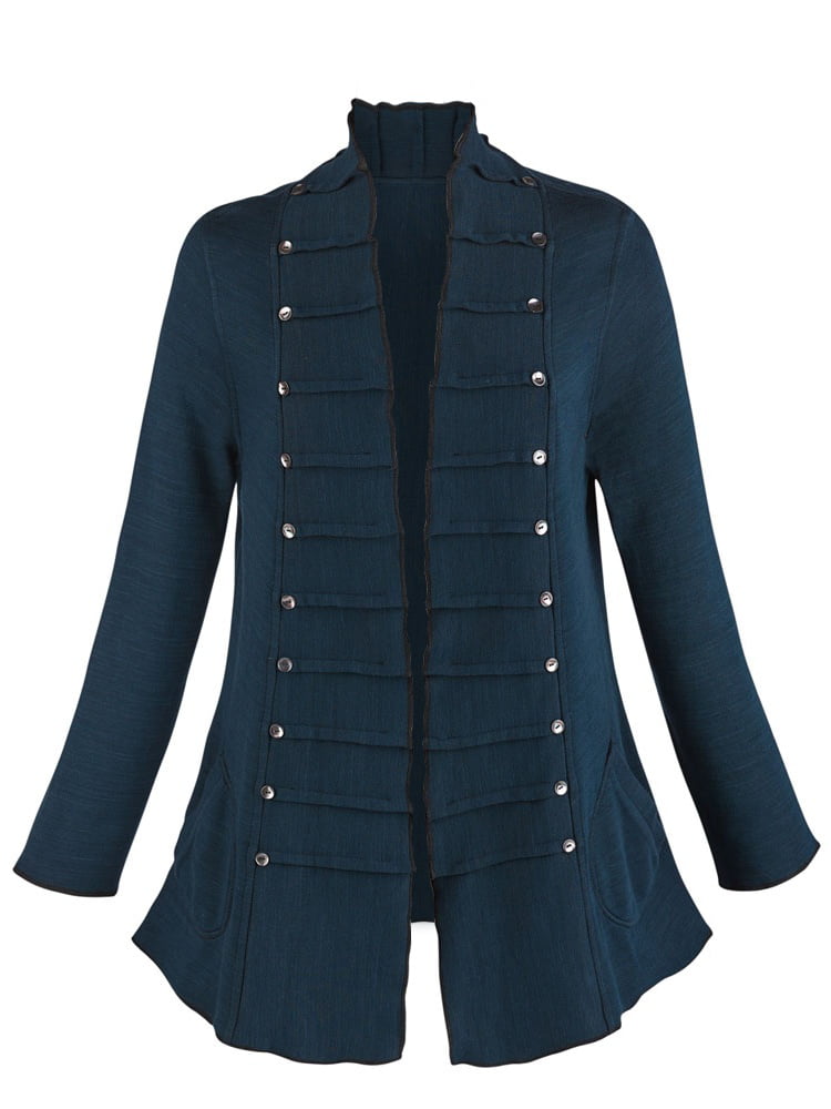 Women's Reversible Jacket - Long Military Style - Walmart.com