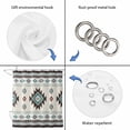 thumbnail image 5 of Southwest Ethnic Waterproof Fabric Shower Curtain,Boho Aztec Tribal Abstract Aesthetic Waterproof Fabric Shower Curtain for Bathroom Curtains Bathtubs Shower Curtains with 12 Hooks Small 36x72in, 5 of 8