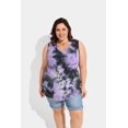 thumbnail image 2 of TIYOMI Women's Plus Size Tank Tops 3X V Neck Purple Tie Dye Blouses Loose Fit Summer Tank Tops 3XL 22W 24W, 2 of 6