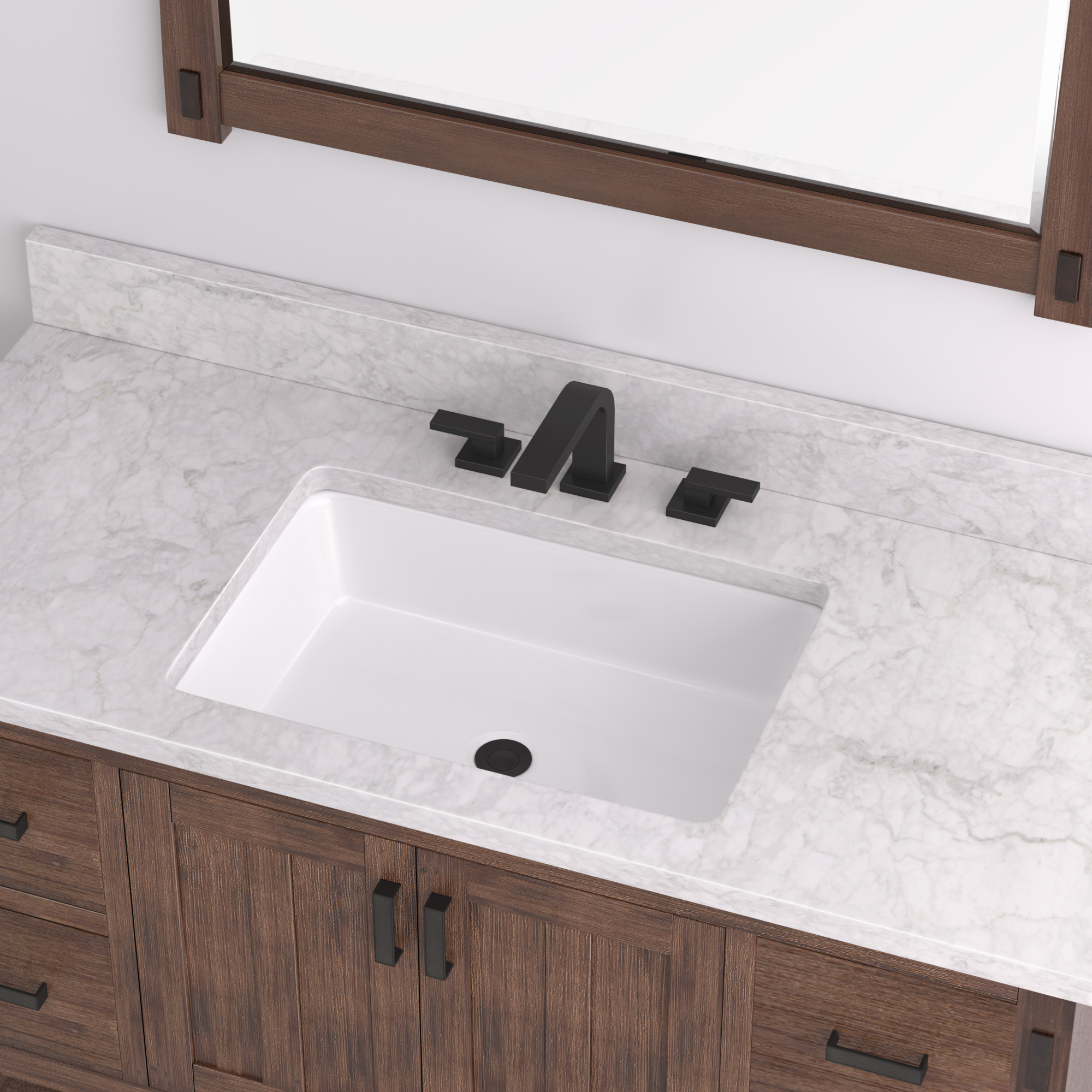 Open Box Signature Hardware 455857 Destin 23" Vitreous China Undermount Bathroom Sink